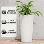 23.6" Tall Planters for Outdoor Plants, Large Outdoor Planters for Front Porch - Image 4