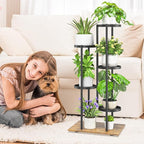 iDavosic.ly 5 Tier Plant Stand Indoor Outdoor, Tiered Corner Multiple Flower - Image 2