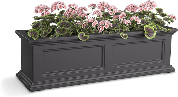 Mayne Fairfield 3-Foot Window Box – Self-Watering, Weather-Resistant Planter by Mayne