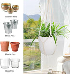 garini 3 Pack Different Size Macrame Plant Hanger, Hanging Plants Holder - Image 4