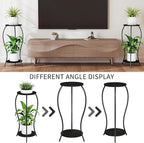 Plant Stand Indoor, 2 Tier Round Tall Plant Stand, Flower Pot Stand, Plant - Image 7