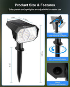 Brightown 4Pack Solar Spot Lights Outdoor - Image 7