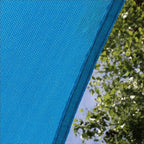 Amgo 20' x 20' x 20' Blue Triangle Sun Shade Sail Outdoor Canopy Awning UPF50+ - Image 9