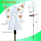 Solar Angels for Cemetery Grave Sympathy Memorial Remembrance Gift Solar Angels - Image 2