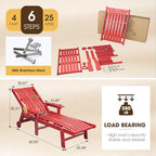 Patio Chaise Lounge Chair, Oversized Lounge Chair Outdoor - Image 2