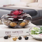 Glass Lotus Bowl Planter, 8 in Lotus Flower Bowl, Lotus Bowls - Image 9