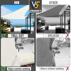 LOVE STORY Custom Size 8'x8'x11.3' Butter Cream Sun Shade Sail Right Triangle - Image 7
