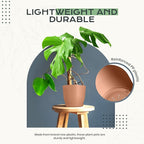 Utopia Home - Plant Pots Indoor - 7/6.6/6/5.3/4.8 Inches Home Decor Flower Pots - Image 6