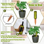 TINSKY 6 Sets Plant Watering Devices Terracotta Self Watering Spikes and 26 Oz - Image 6