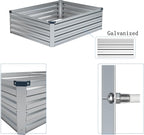 4×3×1FT Galvanized Raised Garden Bed Kit, Metal Planter Boxes, Large Raised - Image 3