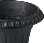 Arcadia Garden Products PL00BK Classic Traditional Plastic Urn Planter - Image 3