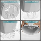 3 Pack Self Watering Flower Pots 6.5 Inch, Plant Pots - Image 3