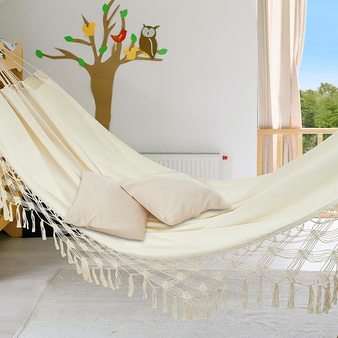 JoyView Boho Macrame Double Hammock - Image 7