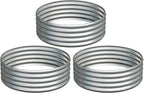 3PCS 3x3x1FT Galvanized Raised Garden Bed Kit, Vegetable Boxes-Round Metal by Yortrek