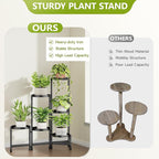 6 Tier Plant Stand Indoor, Tiered Plant Stand Outdoor - Image 6