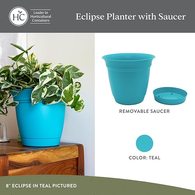 The HC Companies 16 Inch Eclipse Round Planter Pots - Image 2