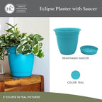The HC Companies 16 Inch Eclipse Round Planter Pots - Image 2