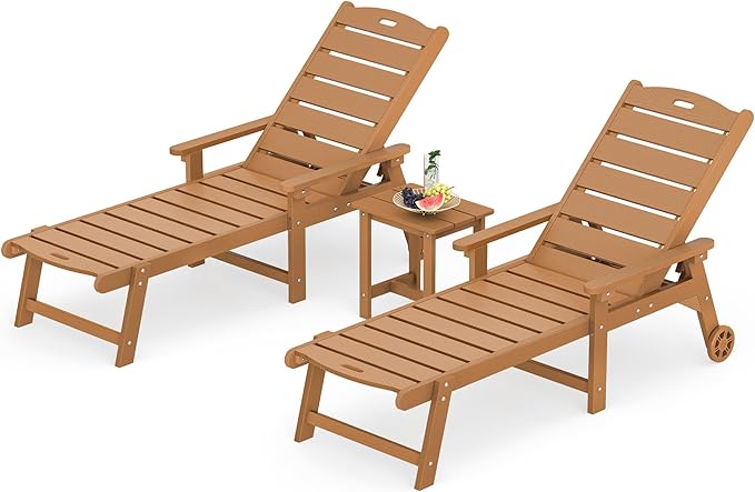 LUE BONA Chaise Lounge Chairs Set by LUEBONA