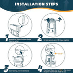 ACSTEP Folding Step Stool 16 Inch Heavy Duty Step Stool Foldable - Image 6