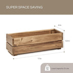 Wooden Planter Box, Storage Box 17”L x6”W x5.5”H - Image 2