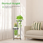 3 Tier Plant Stand Indoor Outdoor, Corner Tierd Metal Flower Shelf Pot Holder - Image 6