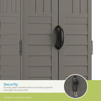 Suncast 22 Cubic Ft. Vertical Resin Outdoor Storage Shed - Image 8