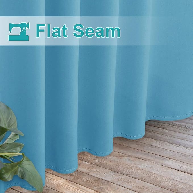 NICETOWN Outdoor Curtain for Patio Waterproof, Thermal Insulated Detachable - Image 7