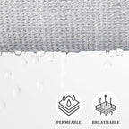 Shade&Beyond Triangle Sun Shade Sail 16'X16'X16' Permeable Canopy Light Grey - Image 3