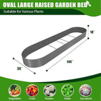 A ANLEOLIFE 3-Pack 12X3X1.5ft & 81x81x18 in Deep Root Galvanized Raised Garden - Image 7