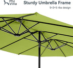 PHI VILLA 15ft Large Patio Umbrellas - Image 8