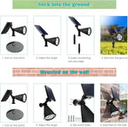 URPOWER Solar Lights Outdoor, 2-in-1 Waterproof Adjustable Solar Spotlights - Image 6