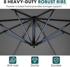 OLIXIS 9.7FT Offset Patio Umbrella - Image 4
