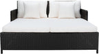Safavieh PAT7500A Outdoor Collection Cadeo Black and White Cushion Daybed - Image 3