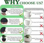 Self-Watering Plant Pots for Indoor Plants: 8/10/12 Inch Large Plastic Planter - Image 5