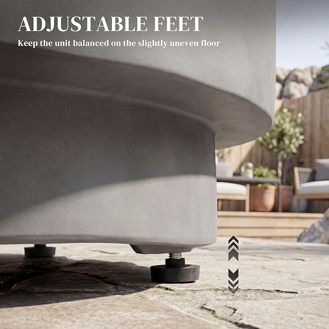 HOMCOM Outdoor Side Table, Round Small End Table - Image 6