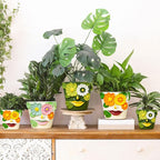 GUGUGO 8 Inch Large Flower Face Planters, Abstract Unique Head Plant Pot - Image 6