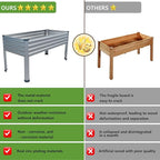 48×24×30in Galvanized Raised Garden Bed, Metal Elevated Planter Box - Image 5