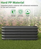 3.0x3.0x1.0ft Raised Garden Bed Kit, Rustproof PP Material Garden Box, Flower - Image 3