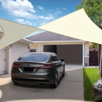 KANAGAWA Sun Shade Sail Curved 16'X20' Cream Rectangle Outdoor Shade Cover UV - Image 6