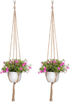 EBOOT 2 Pack 48 Inch Large Macrame Plant Hanger Rope to Hang Flower Pot Plant - Image 2