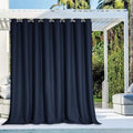 NICETOWN Outdoor Curtain for Patio Waterproof 84 inch Long, Rustproof Grommet by NICETOWN