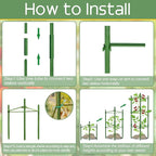 Halatool 4 Pack Tomato Cages for Garden, Garden Stakes Tomato Trellis for Pots - Image 4