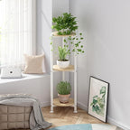 Plant Stand Indoor Corner Tall 3 Tier Metal Modern Flower Storage Plant Shelf - Image 4
