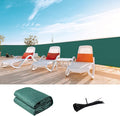 LOVE STORY Custom Size 3'x5' Dark Green Balcony Privacy Screen, UV Block by LOVESTORY