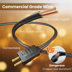 RTTY Dense-Glow 150FT Outdoor String Lights Pro Set - Image 3