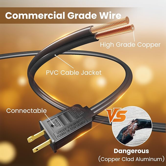 RTTY Classic 300FT Modular Professional Outdoor String Lights System - Image 3