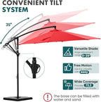 OLIXIS 9.7FT Offset Patio Umbrella - Image 3