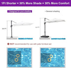 PURPLE LEAF 8' X 8' Patio Umbrella - Image 2