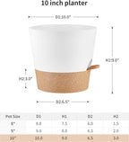 FaithLand 2-Pack 10 Inch Planter Pots - Image 2