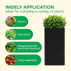 IDZO All-Weather Wicker Planters, 24 in Tall Wicker Planters, Self-Watering - Image 4